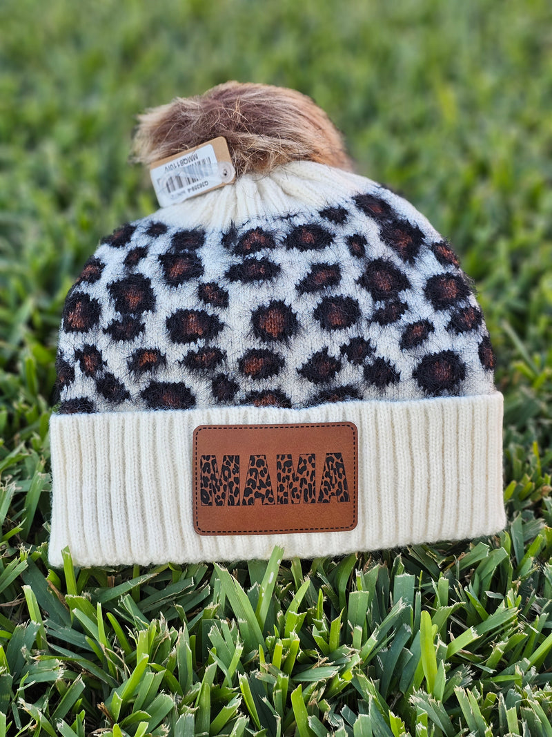 Mama Print Beanie
