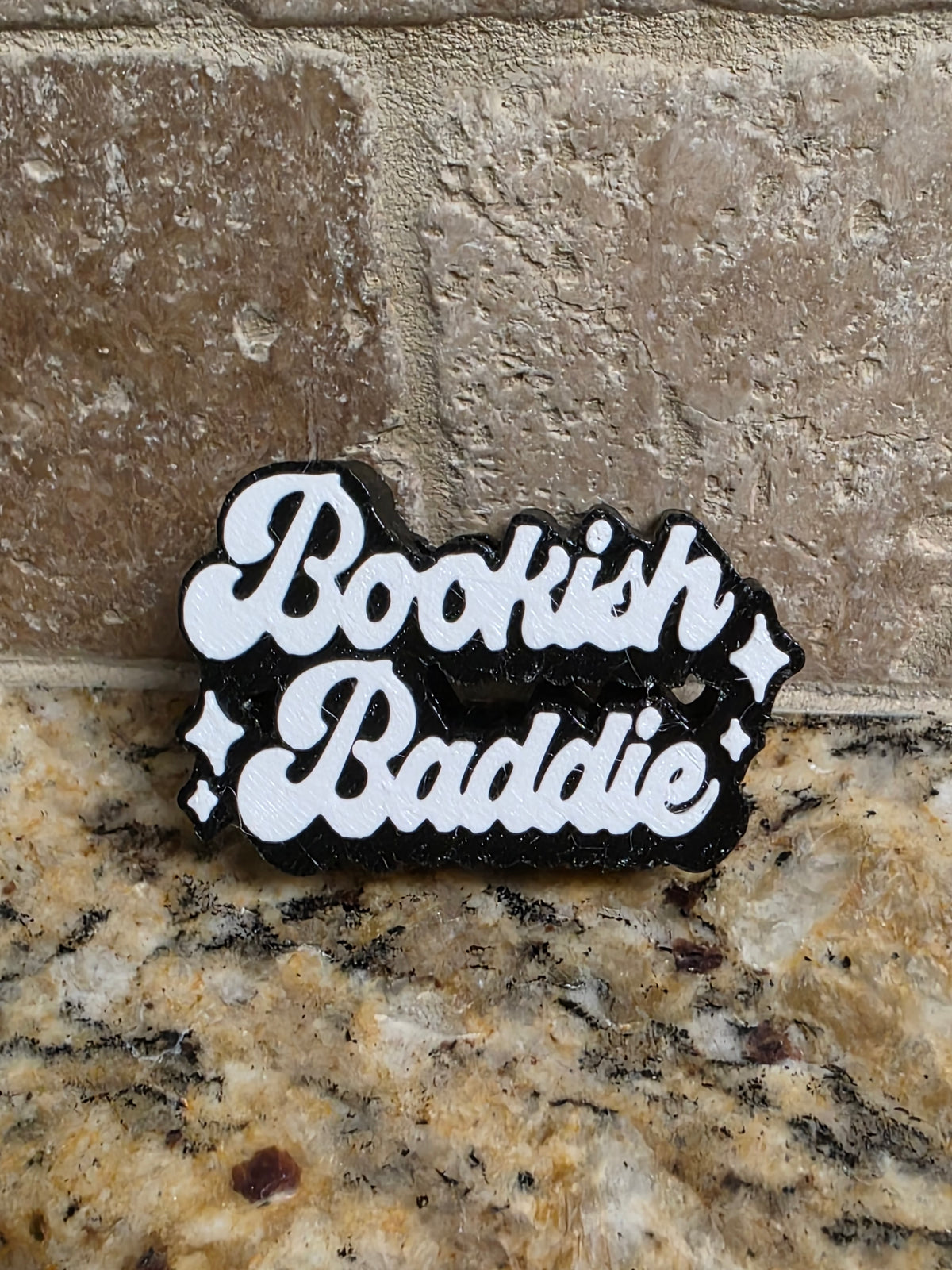 3D Bookish Baddie Straw Topper