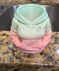 3D Cancer Warrior Hoodie Pen Holder