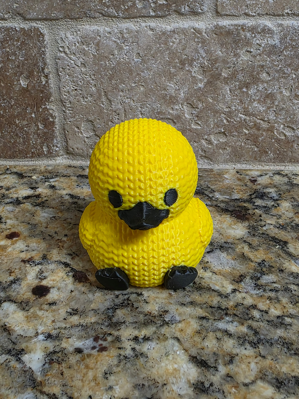 3D Knitted Emo Duck