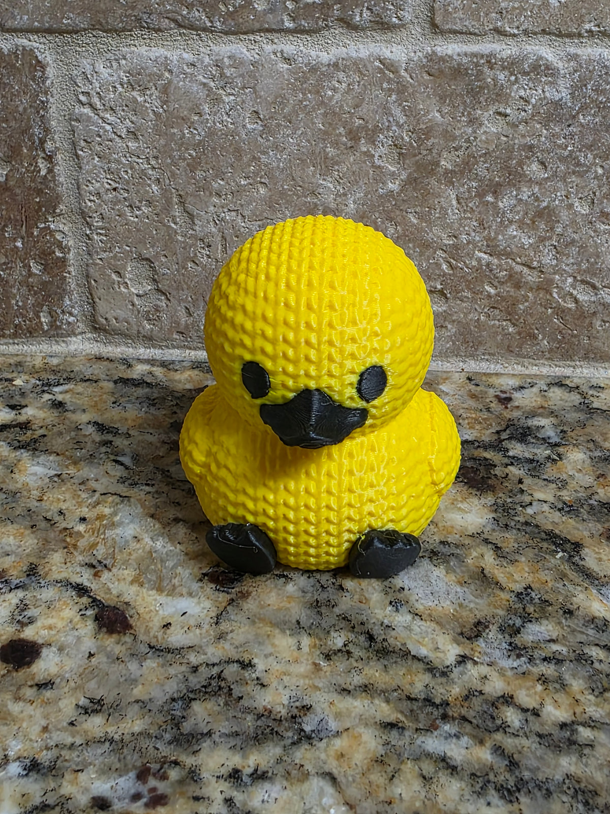 3D Knitted Emo Duck