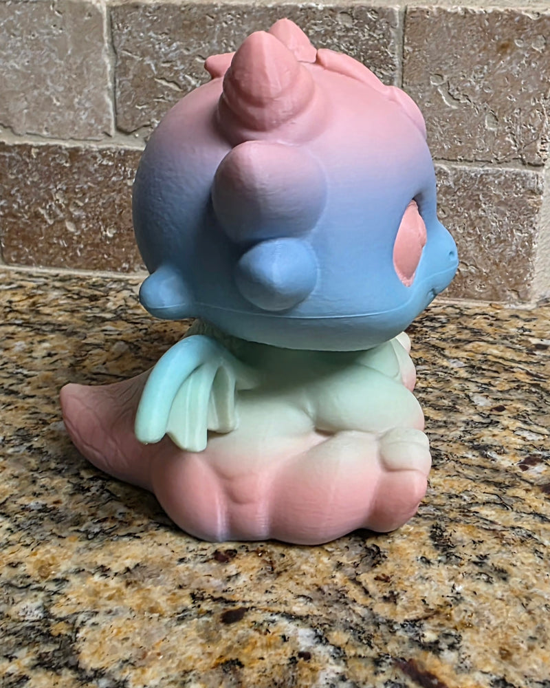 Cute 3D Printed Dragon Piggy Bank