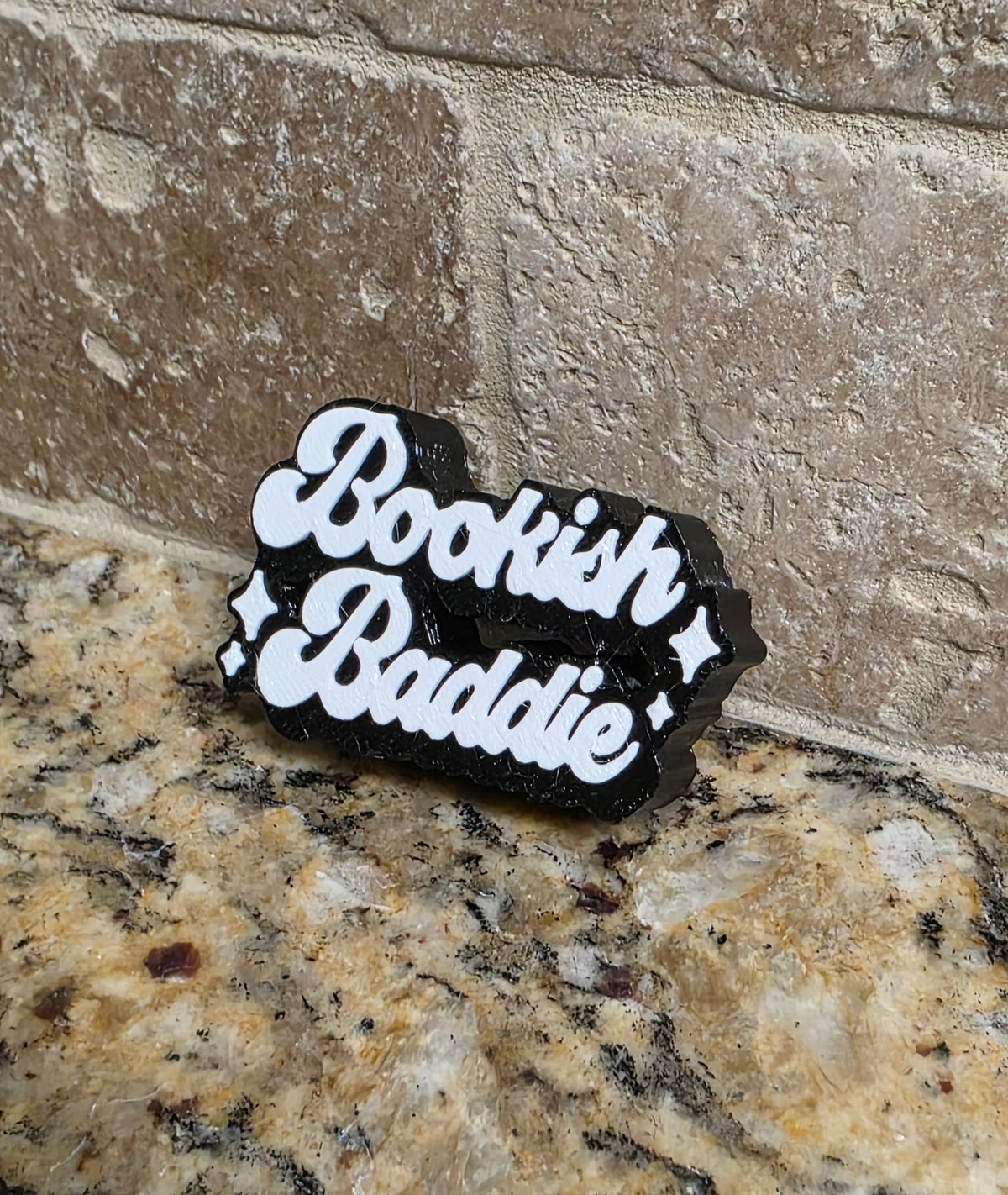 3D Bookish Baddie Straw Topper