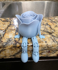 3D Rainbow Articulated Rose