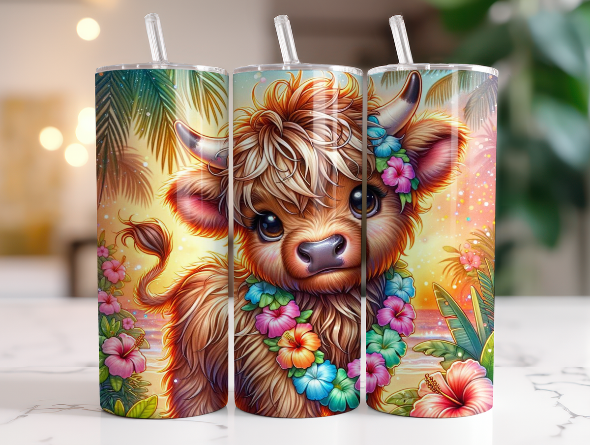 Summer Time highland cow