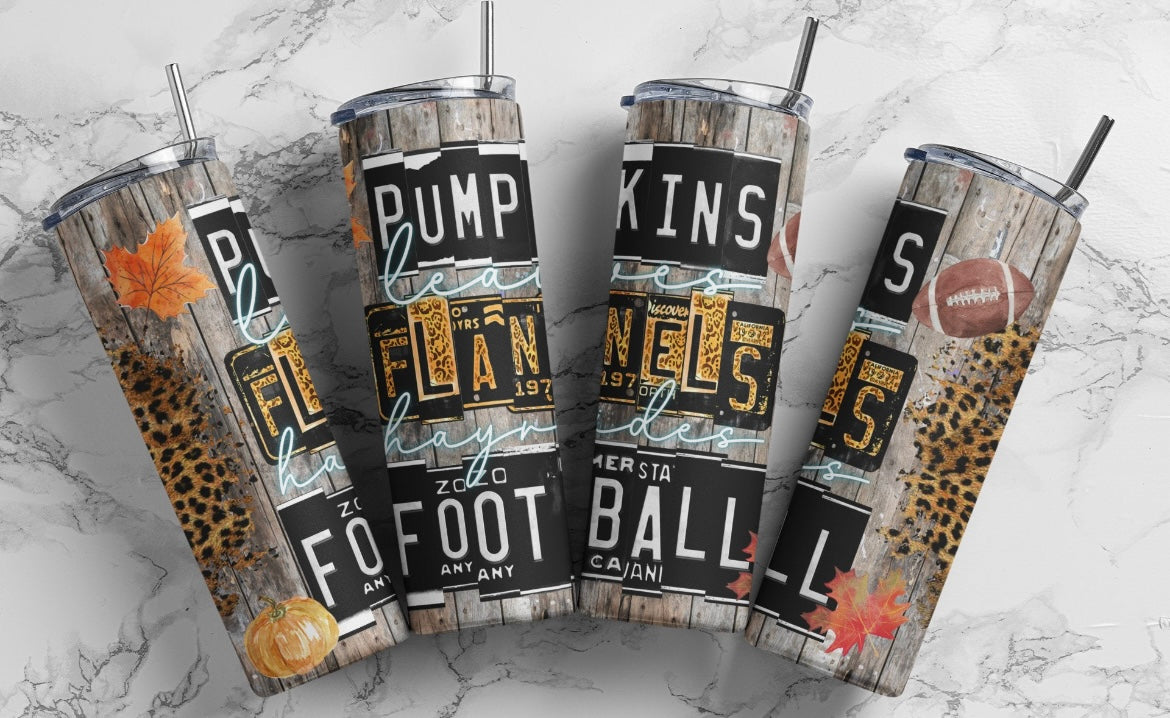 Pumpkins Flannels Football